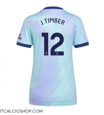 Arsenal Jurrien Timber #12 Terza Maglia Femmina 2024-25 Manica Corta